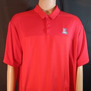 UNIVERSITY OF ARIZONA NIKE GOLF SHIRT - DRI-FIT - XXL - RED
